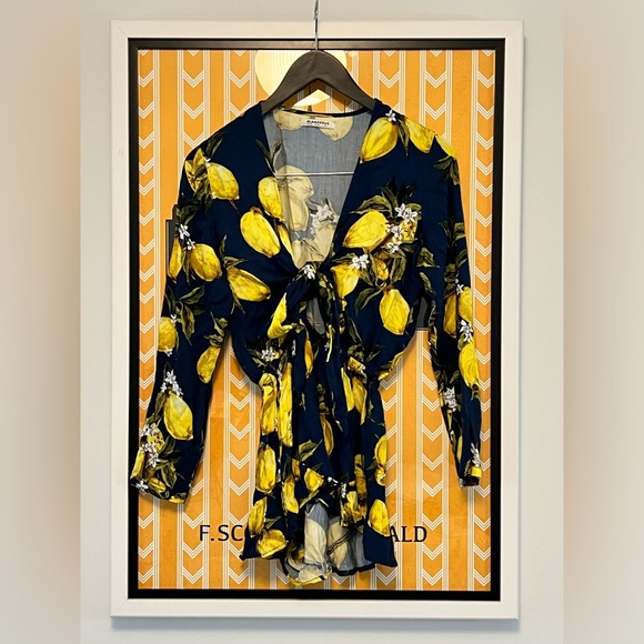 Glamorous Lemon Romper - Picture 1 of 7